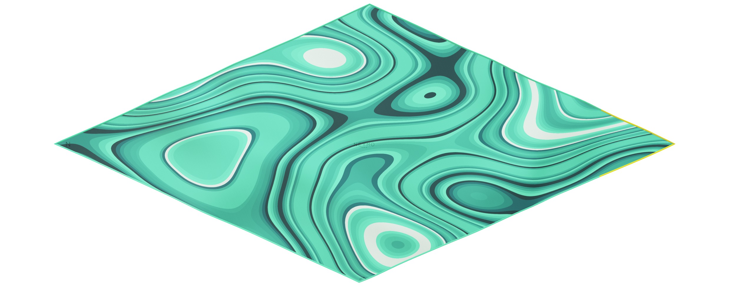 "Les vagues" arrow 140 scarf