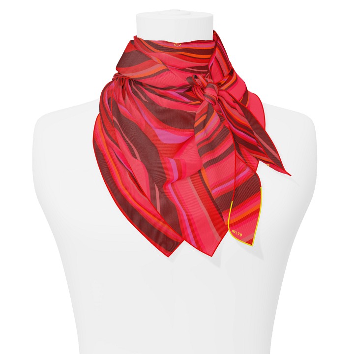 "Les vagues" square 90 scarf