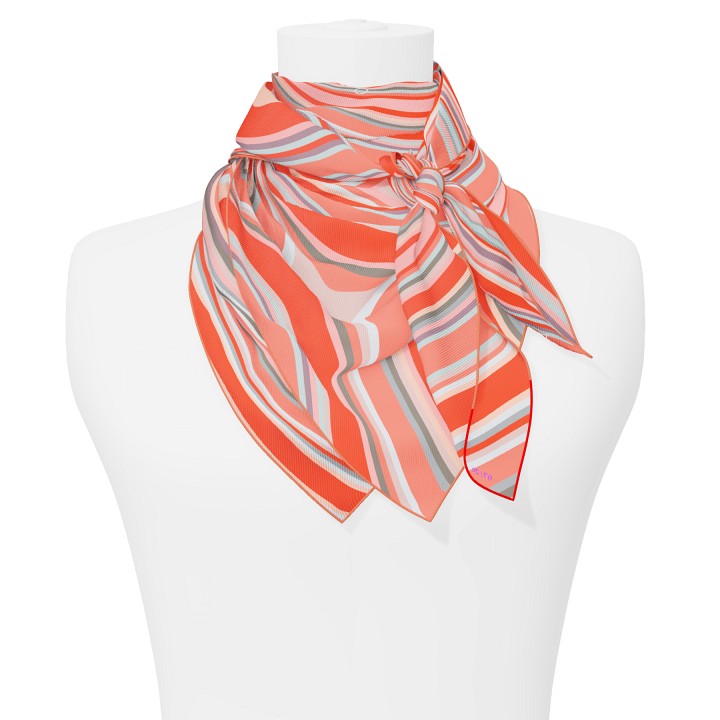 "Les vagues" square 90 scarf