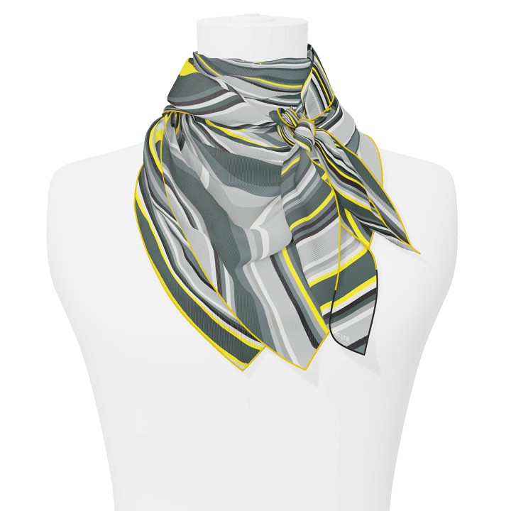 "Les vagues" square 90 scarf