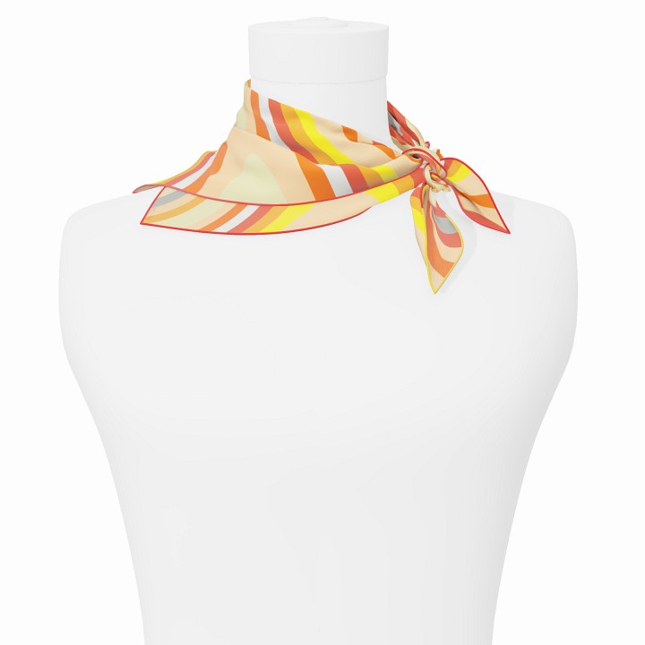 "Les vagues" square 45 scarf