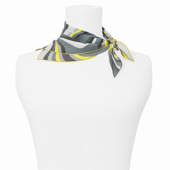 "Les vagues" square 45 scarf