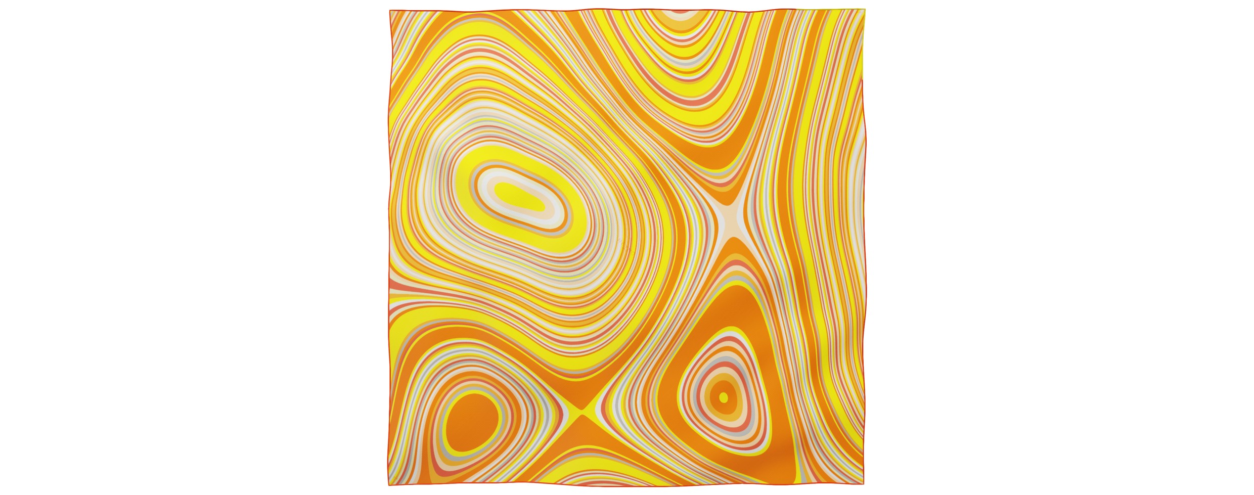 "Les vagues" giant square 130 scarf