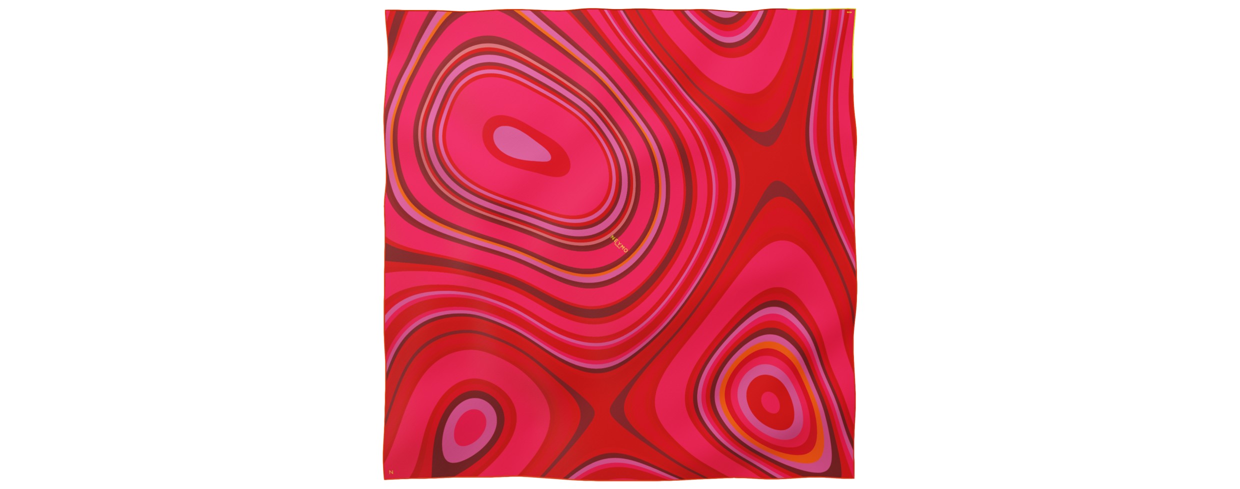 "Les vagues" giant square 130 scarf