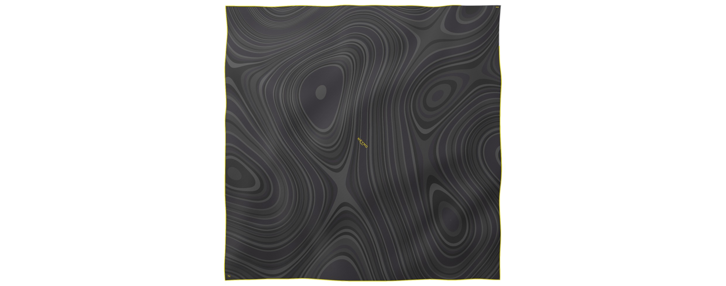 "Les vagues" giant square 130 scarf