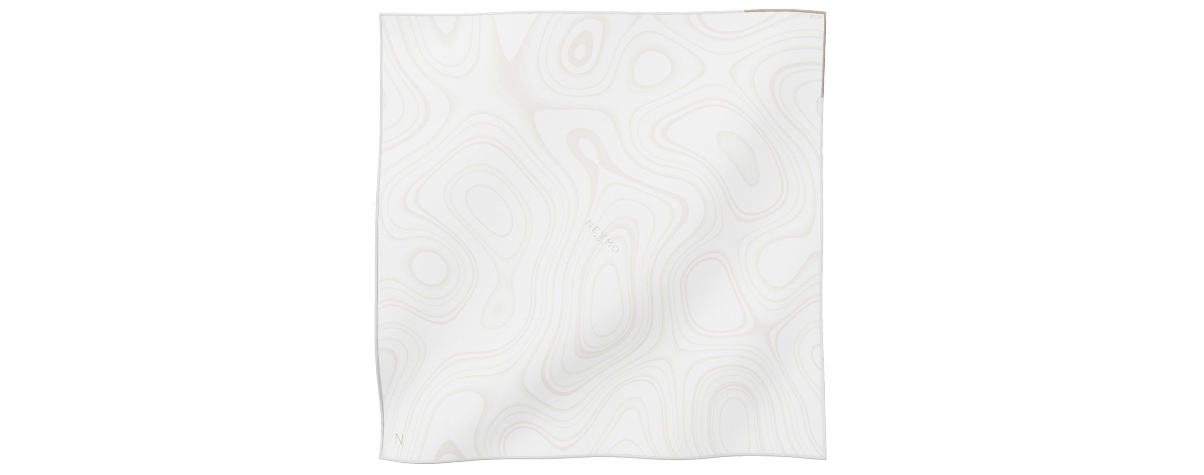 "Les vagues" square 45 scarf