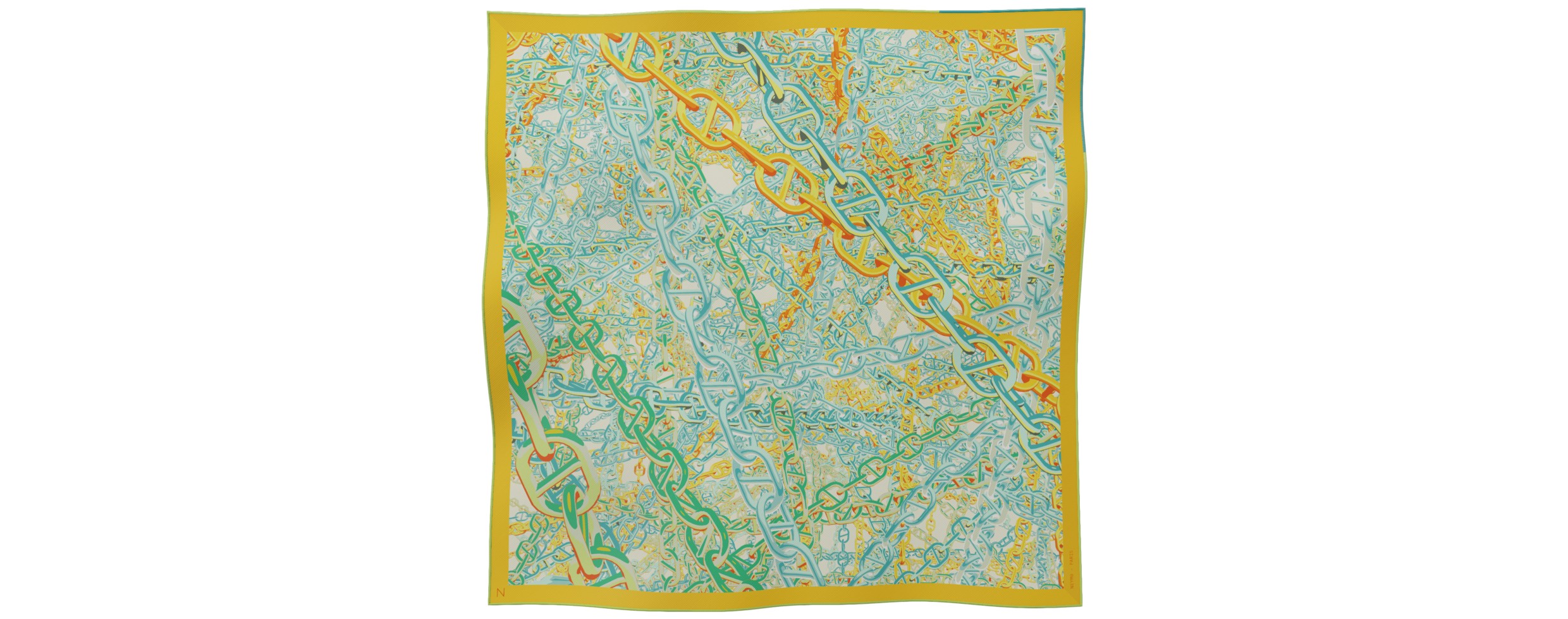 "pop Chain" Square 70 Scarf