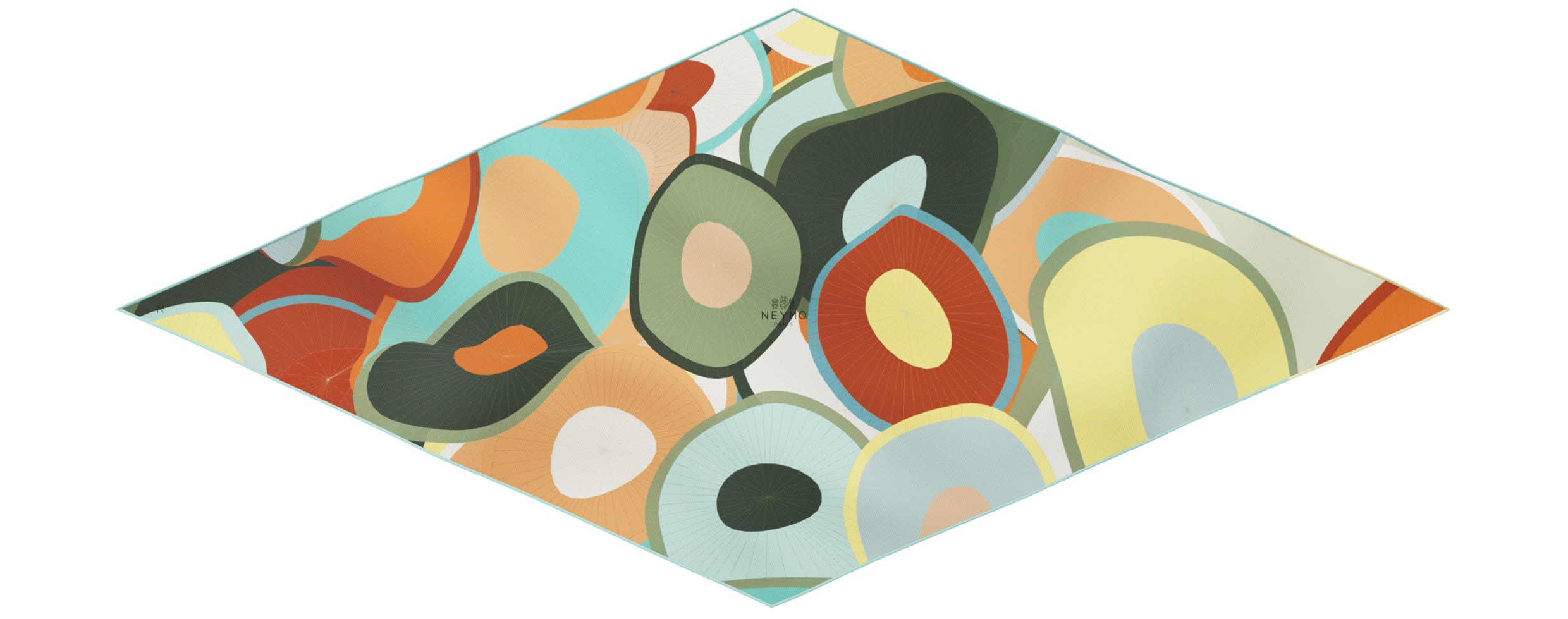 "Les ombrelles" arrow 140 scarf