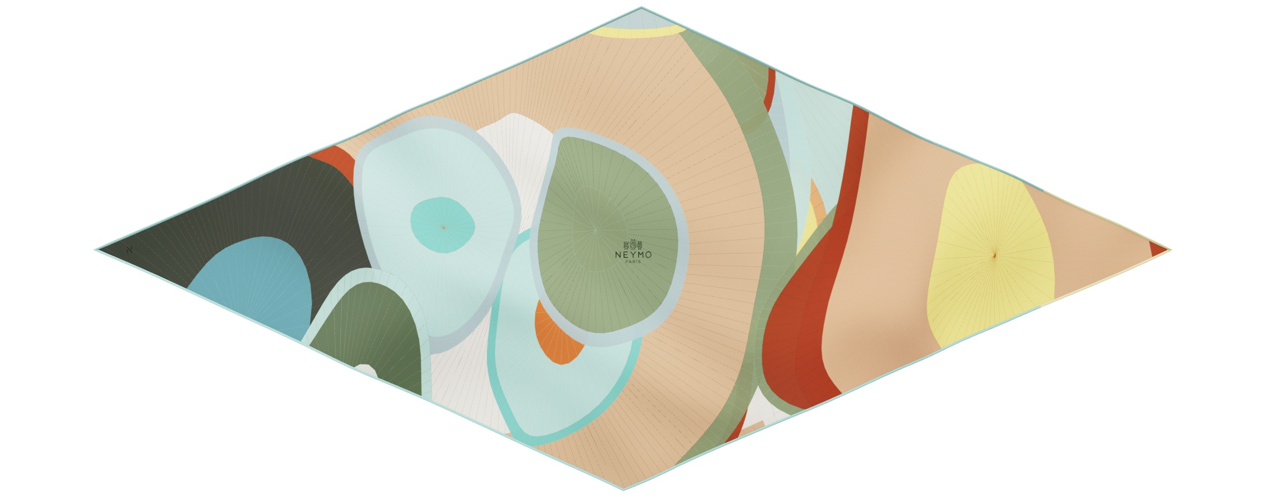 "Les ombrelles" arrow 140 scarf