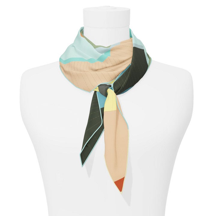 "Les ombrelles" arrow 140 scarf