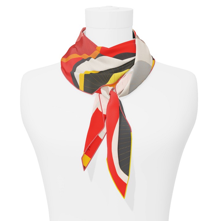"Les ombrelles" arrow 140 scarf