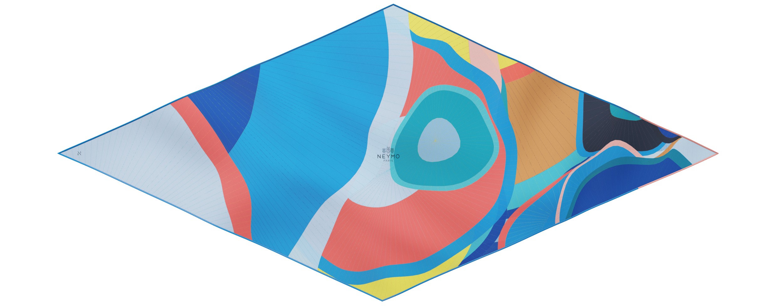 "Les ombrelles" arrow 140 scarf