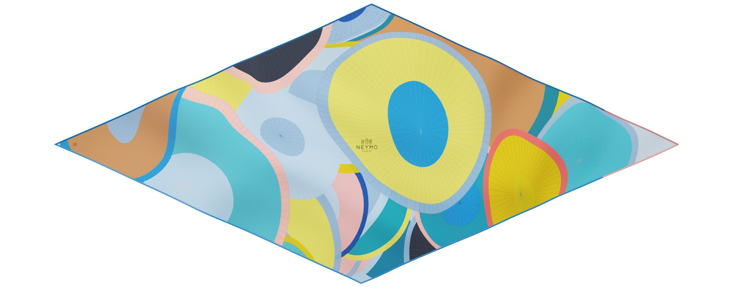 "Les ombrelles" arrow 140 scarf