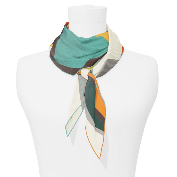 "Les ombrelles" arrow 140 scarf