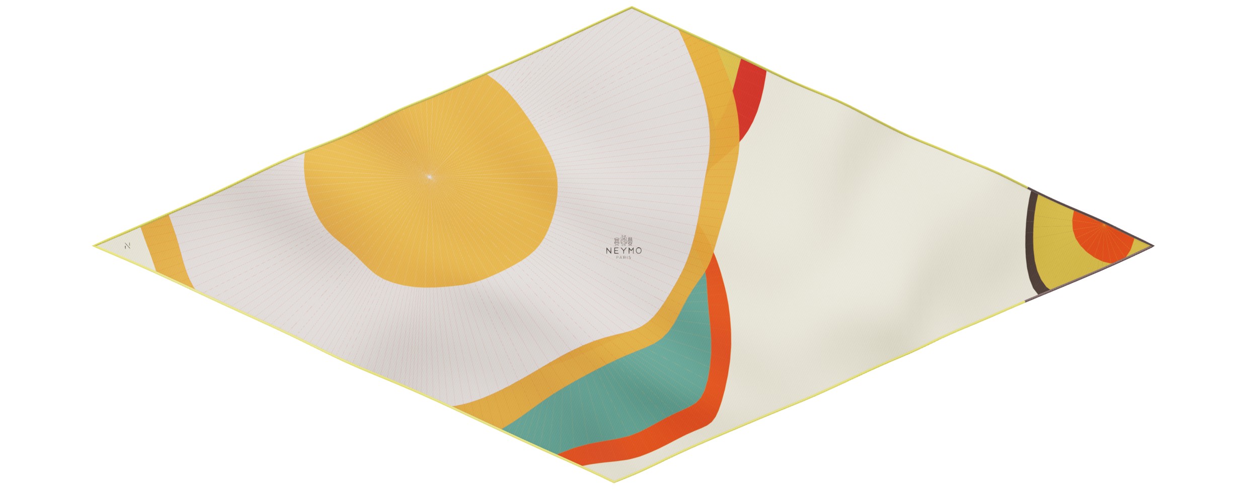 "Les ombrelles" arrow 140 scarf