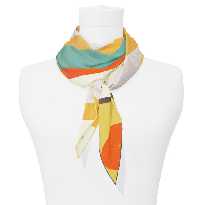 "Les ombrelles" arrow 140 scarf