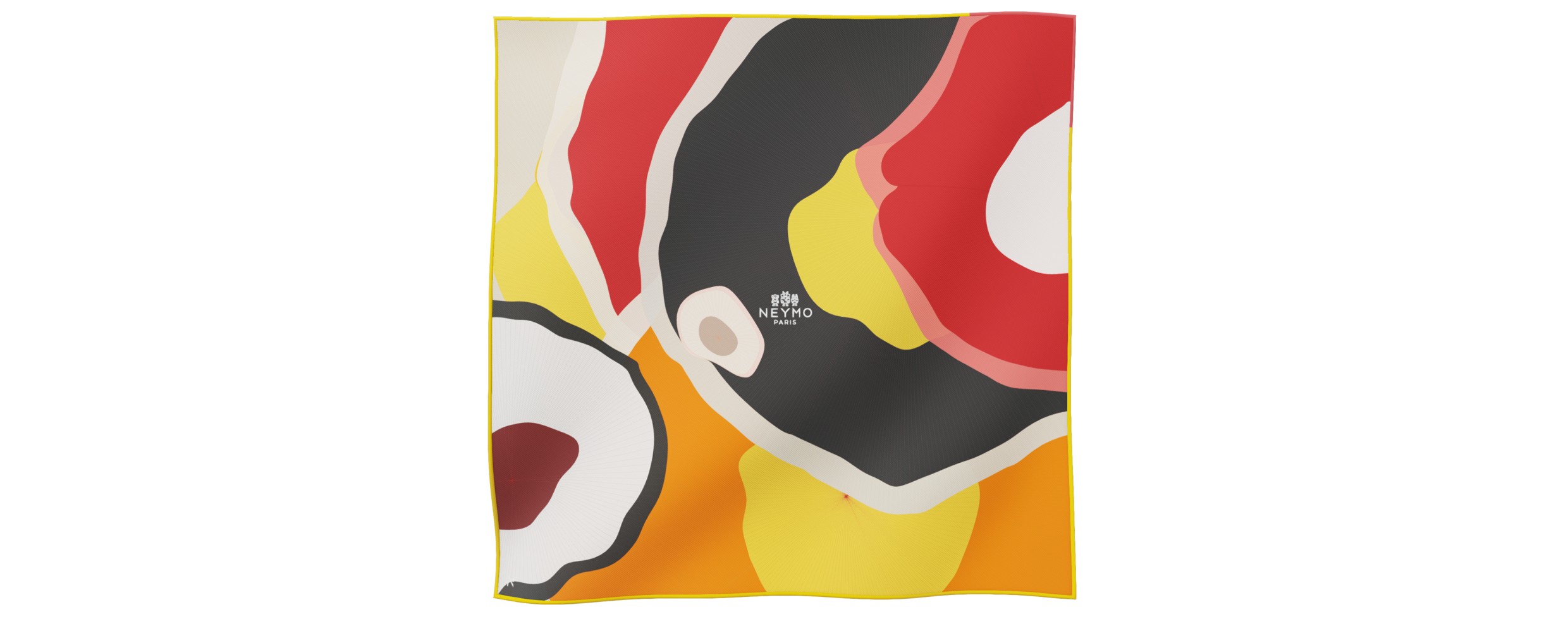 "Les ombrelles" square 45 scarf