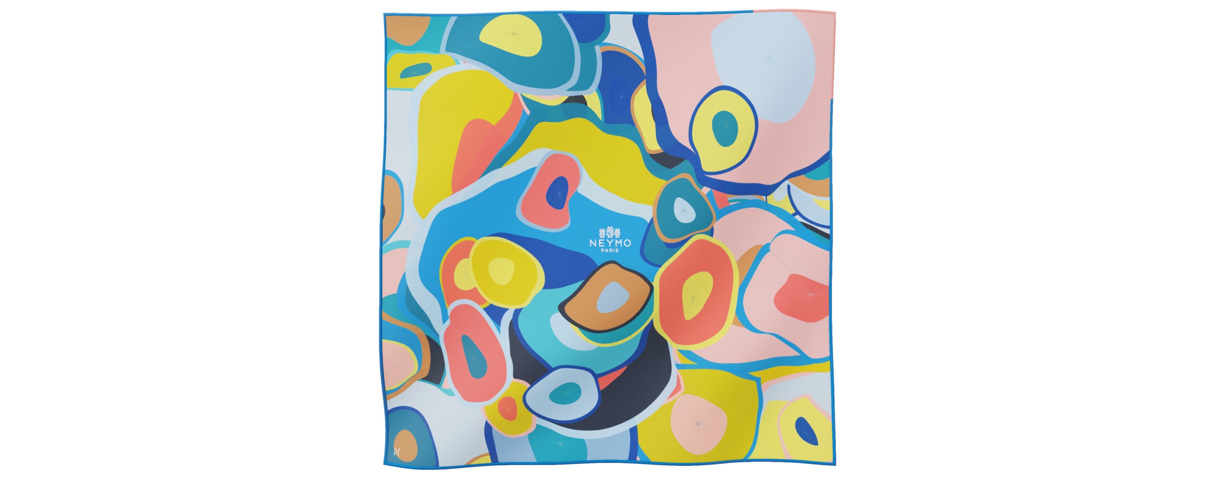 "Les ombrelles" square 45 scarf