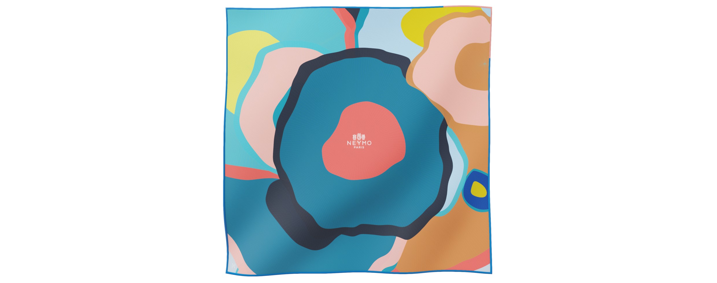 "Les ombrelles" square 45 scarf