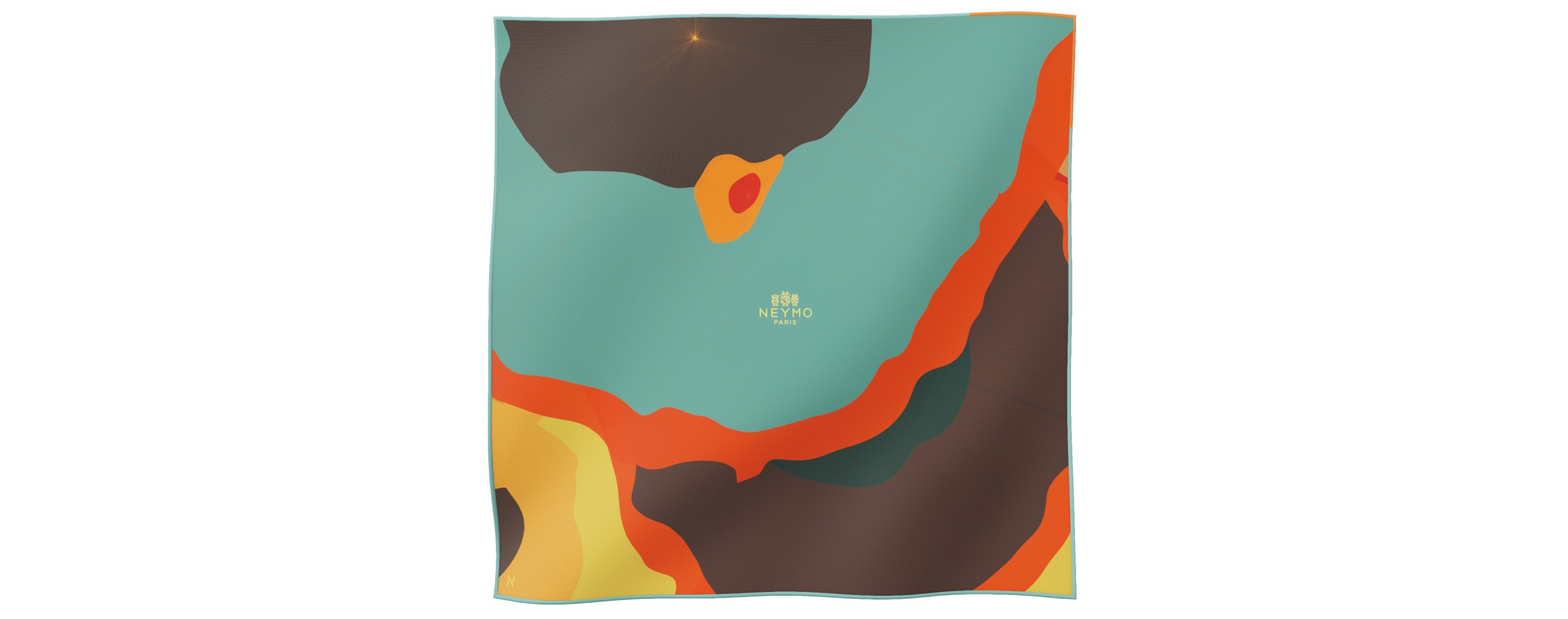 "Les ombrelles" square 45 scarf