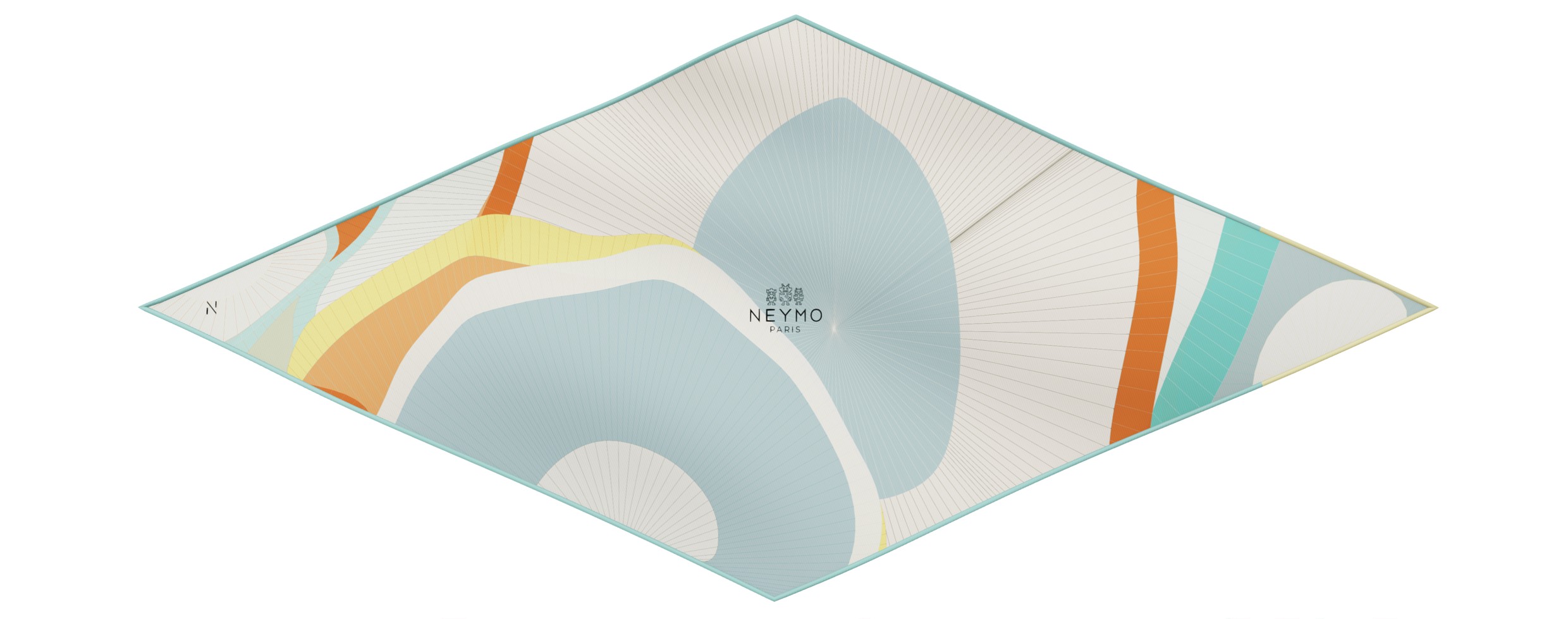 "Les ombrelles" dart 80 scarf