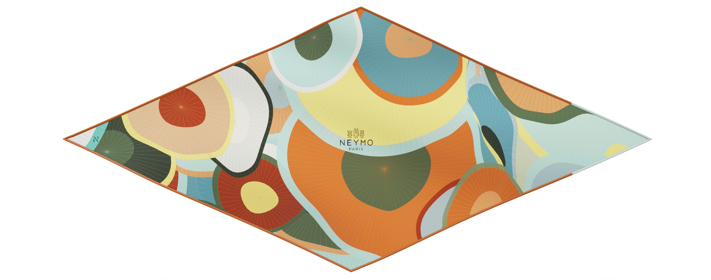 "Les ombrelles" dart 80 scarf