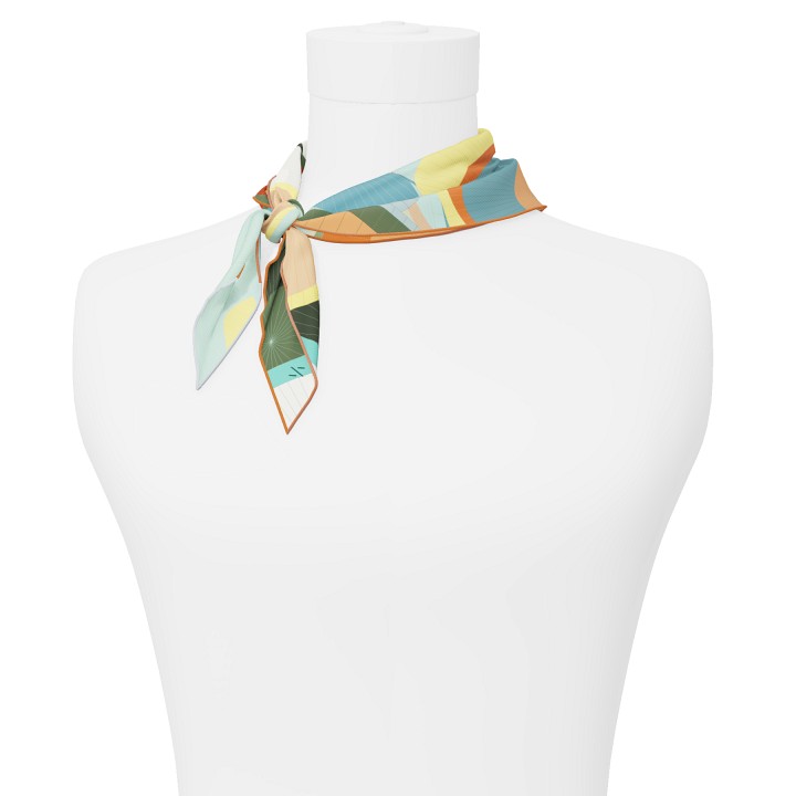 "Les ombrelles" dart 80 scarf