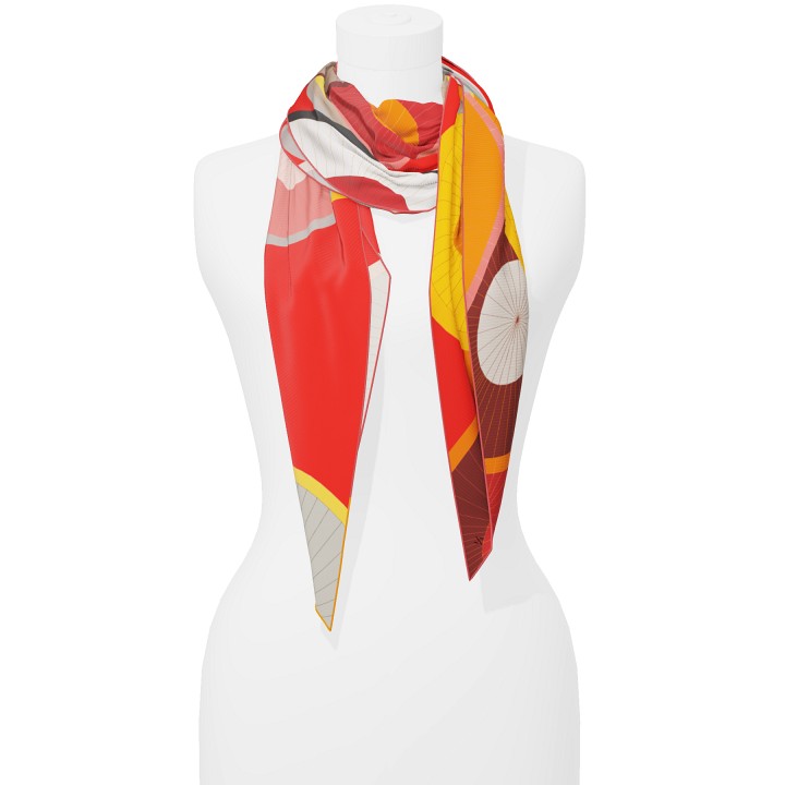 "Les ombrelles" giant arrow 200 scarf