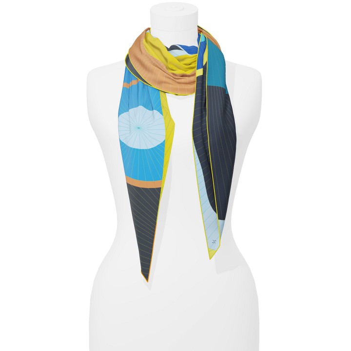 "Les ombrelles" giant arrow 200 scarf
