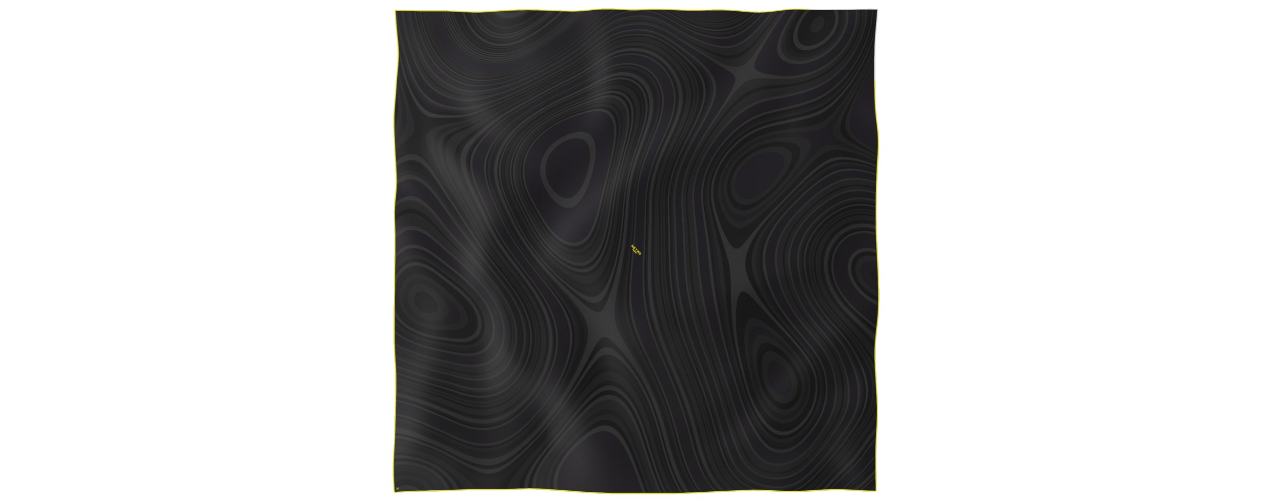 "Les vagues" giant square 130 scarf