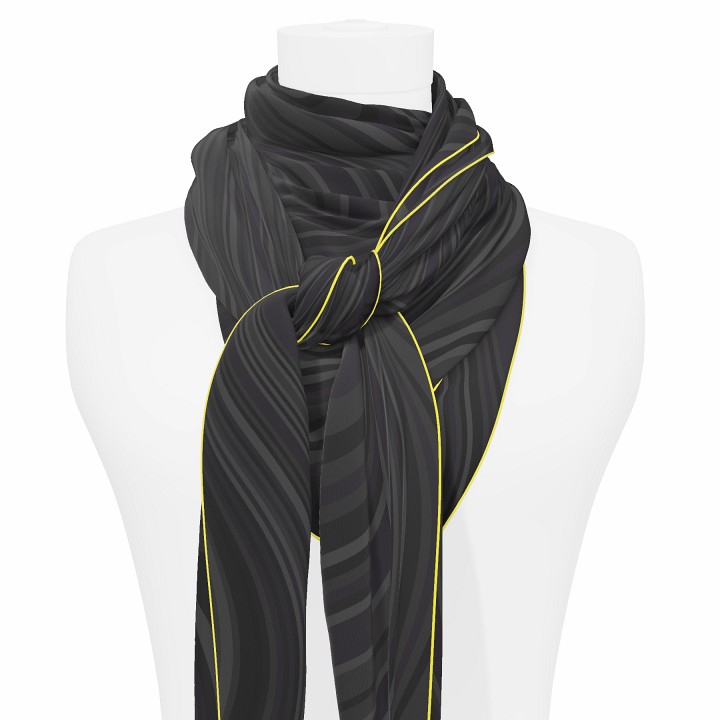 "Les vagues" giant square 130 scarf