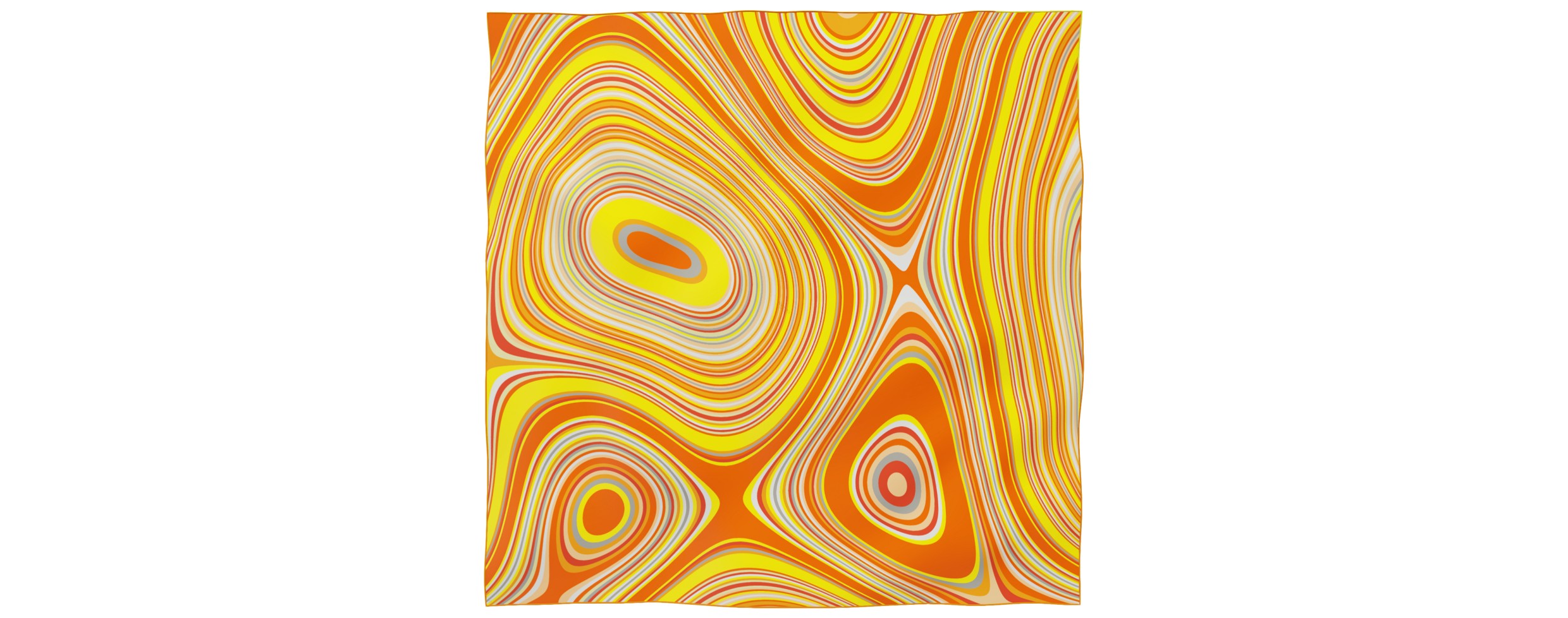 "Les vagues" giant square 130 scarf