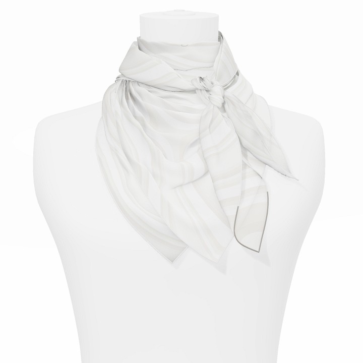 "Les vagues" square 90 scarf