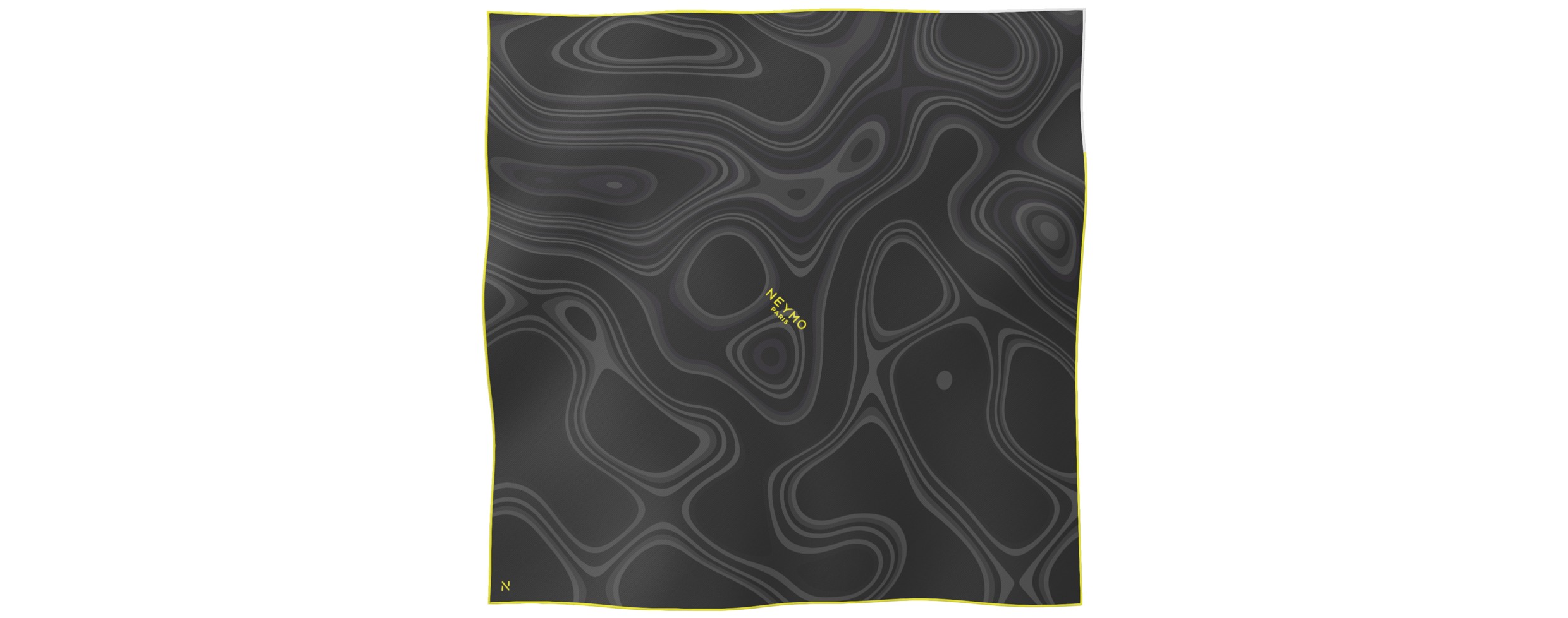 "Les vagues" square 70 scarf