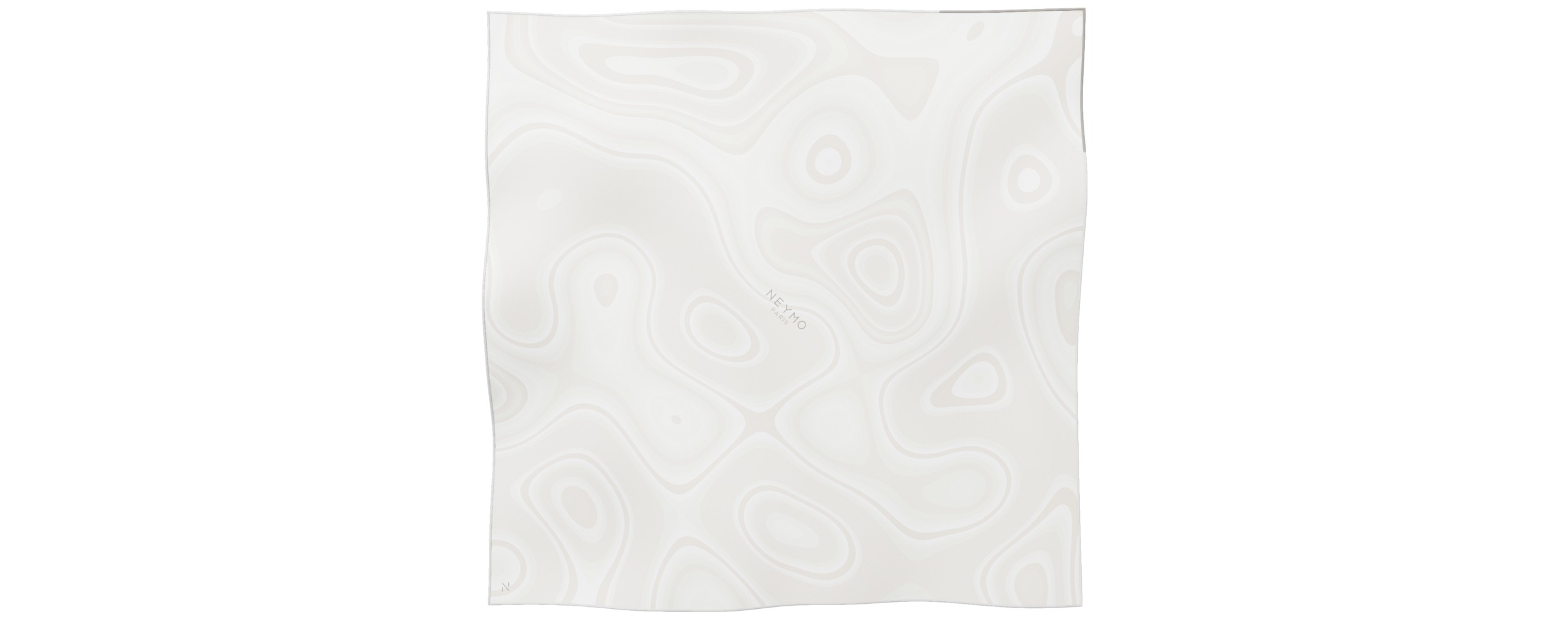 "Les vagues" square 70 scarf