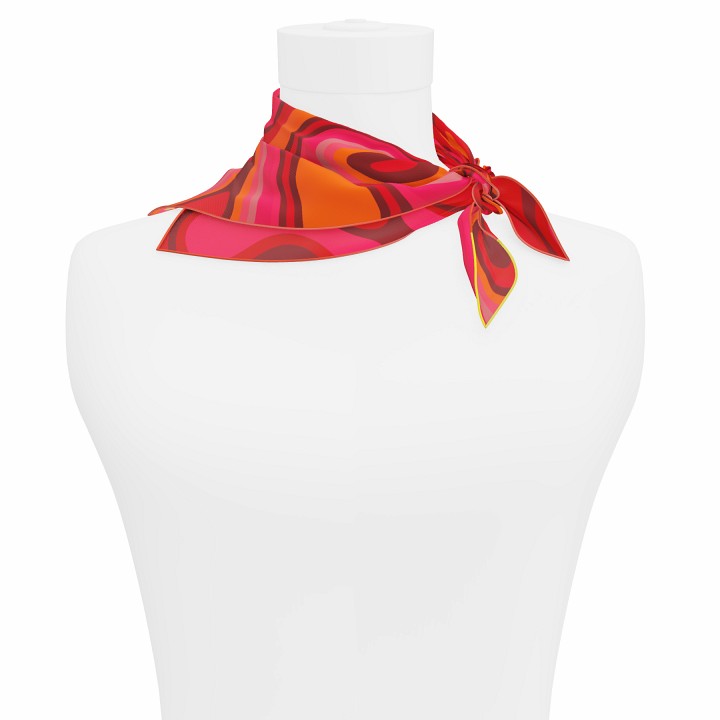 "Les vagues" square 45 scarf