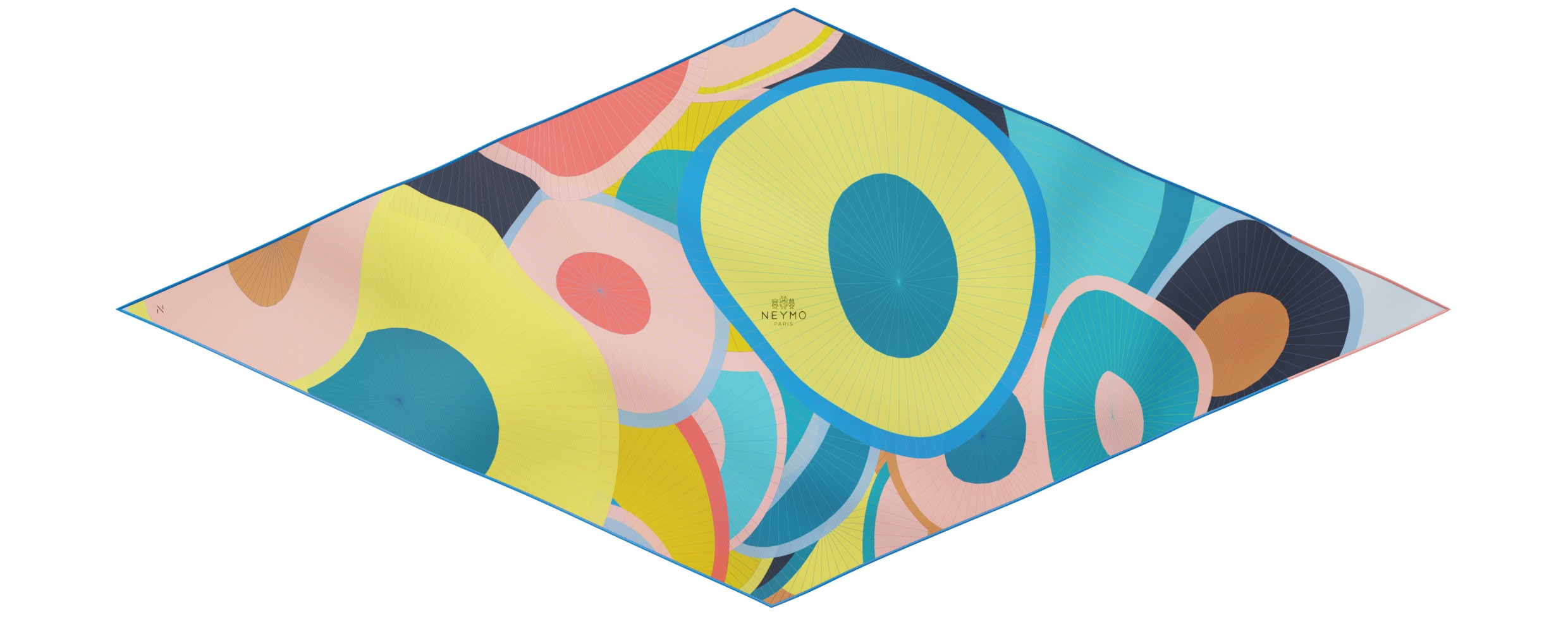 "Les ombrelles" arrow 140 scarf