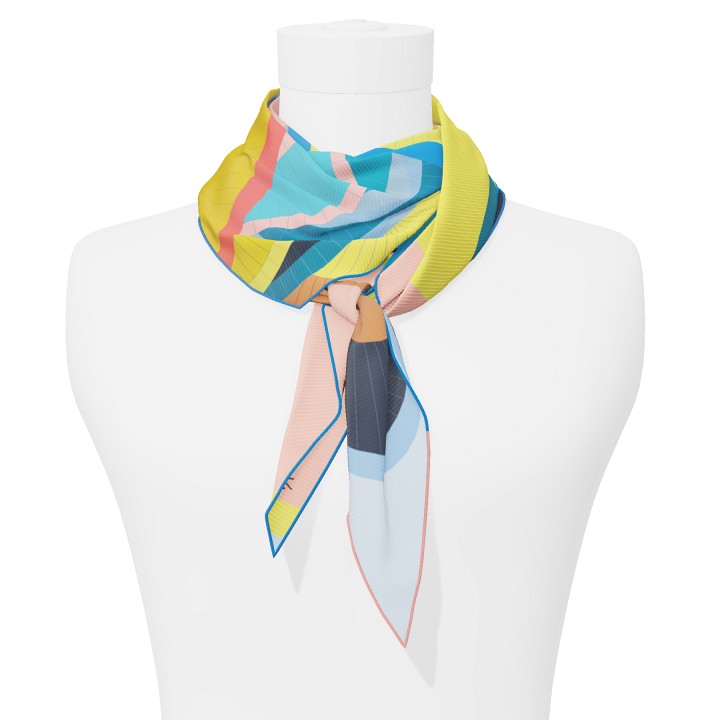 "Les ombrelles" arrow 140 scarf