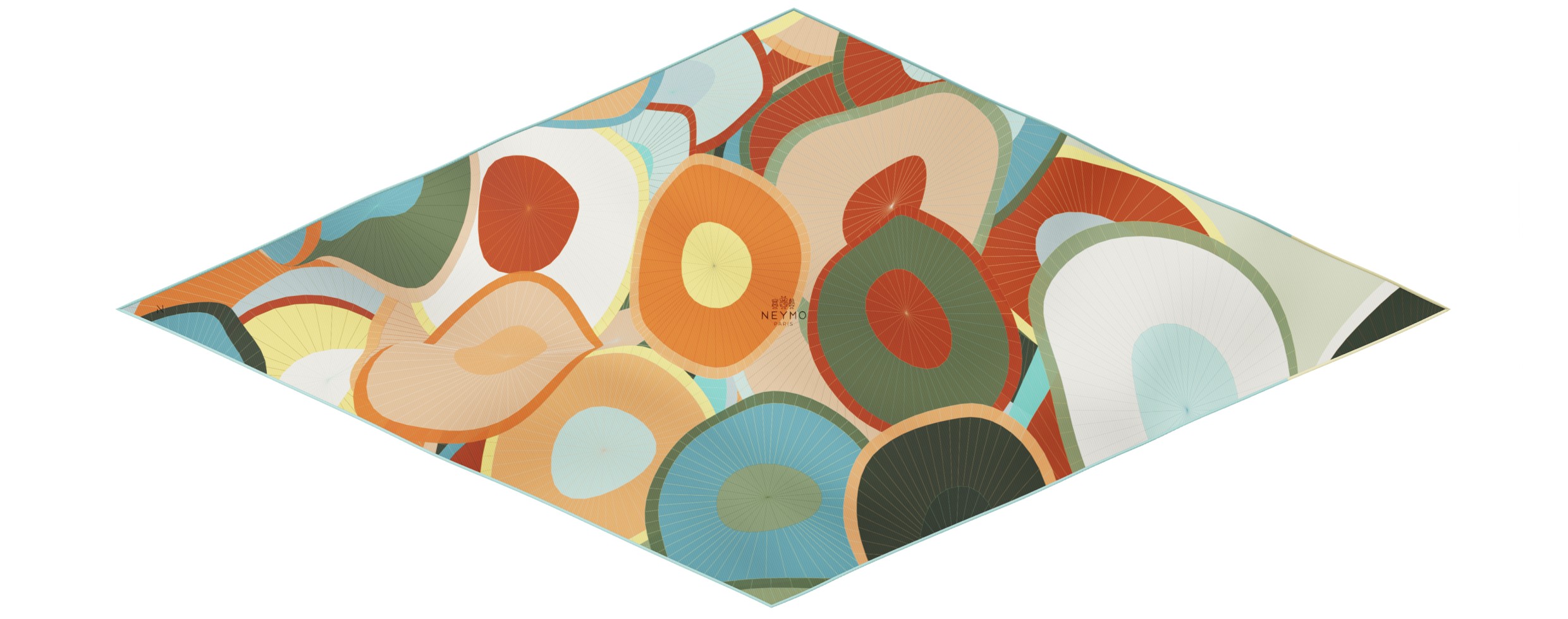 "Les ombrelles" arrow 140 scarf