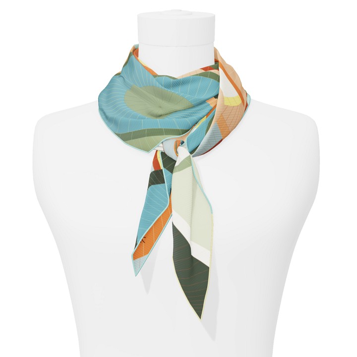 "Les ombrelles" arrow 140 scarf