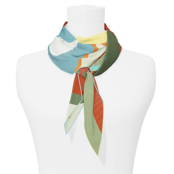 "Les ombrelles" arrow 140 scarf