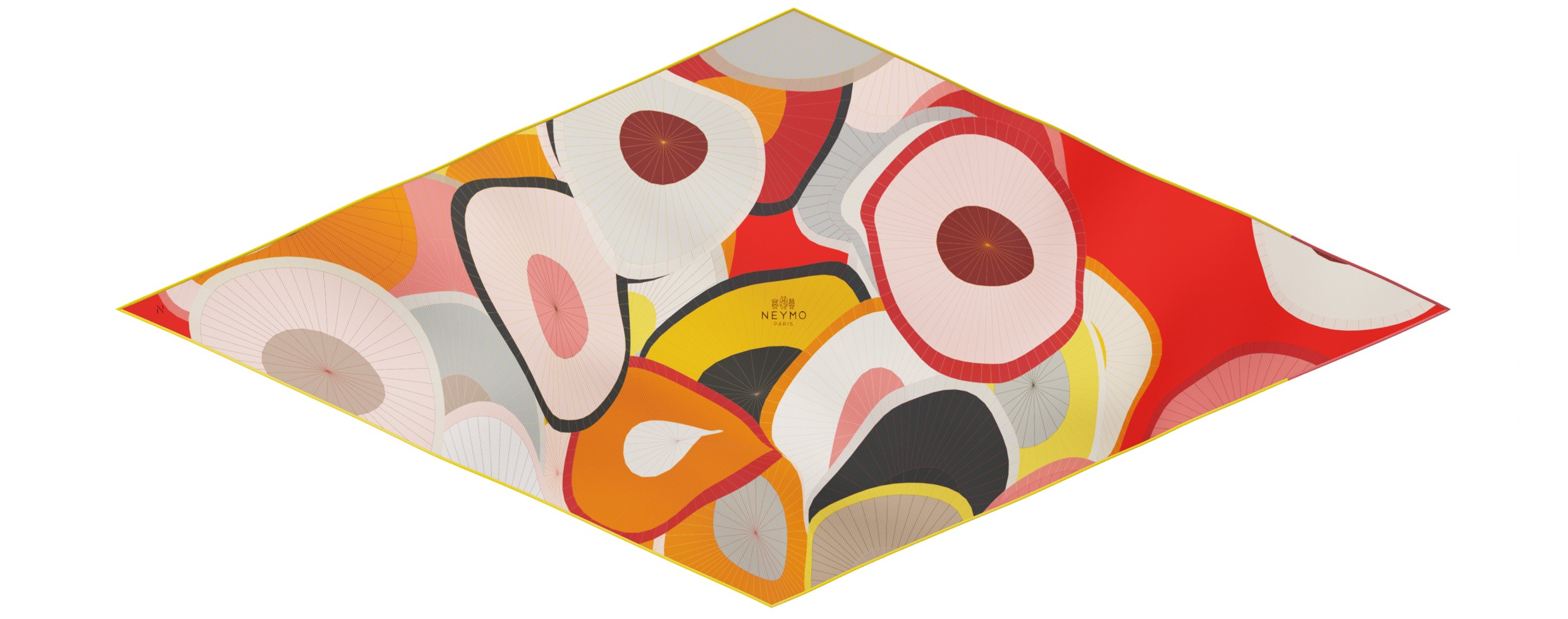 "Les ombrelles" arrow 140 scarf