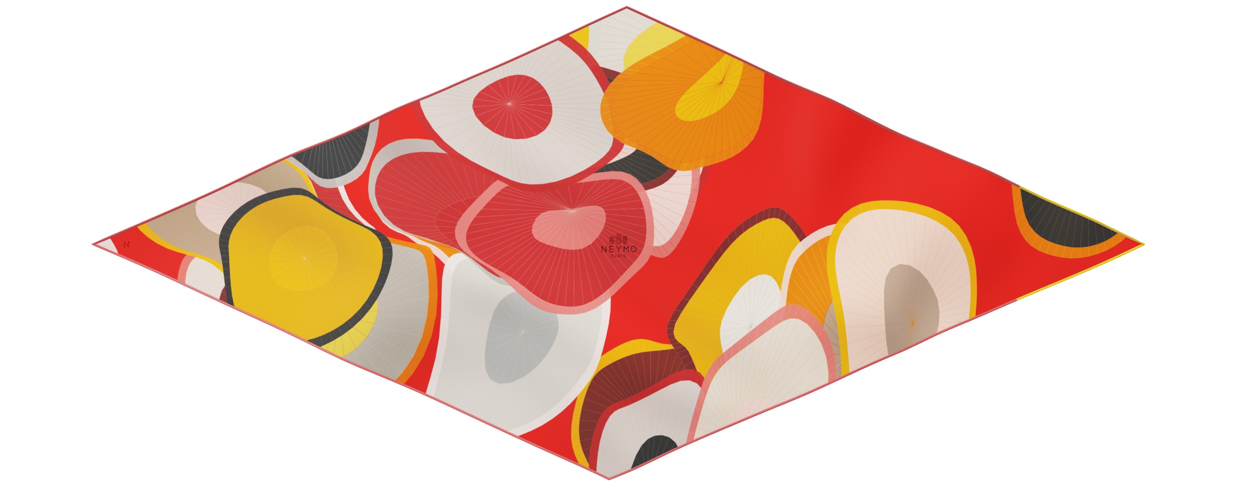 "Les ombrelles" arrow 140 scarf