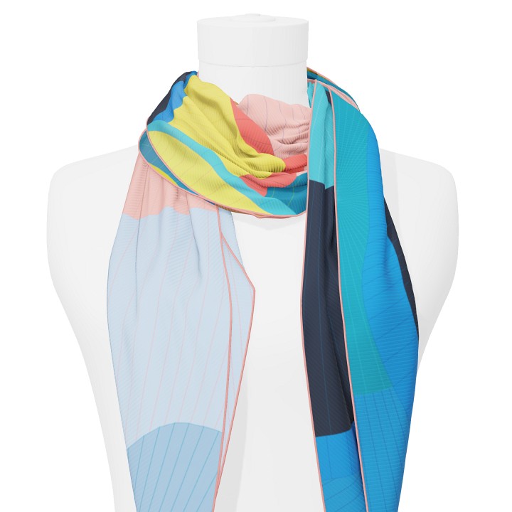 "Les ombrelles" giant arrow 200 scarf