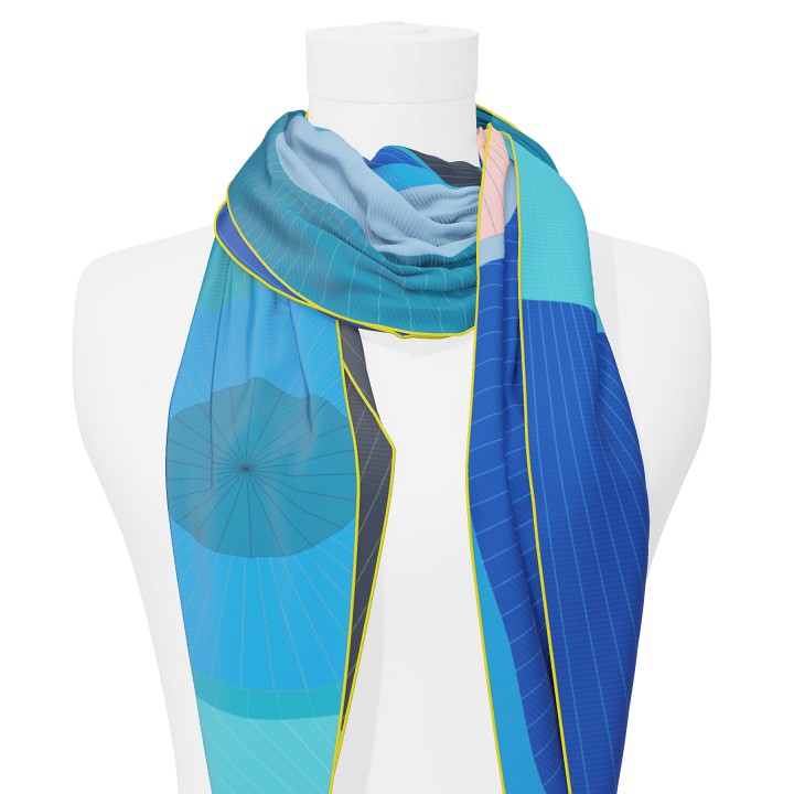 "Les ombrelles" giant arrow 200 scarf