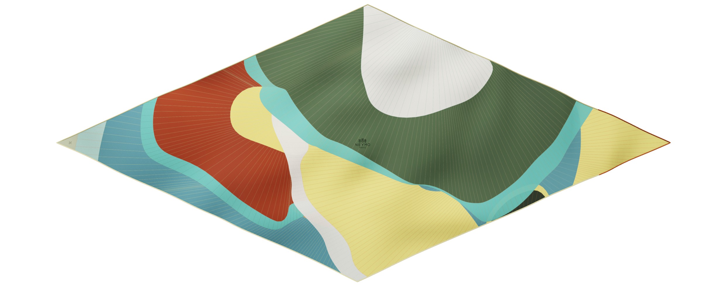 "Les ombrelles" giant arrow 200 scarf