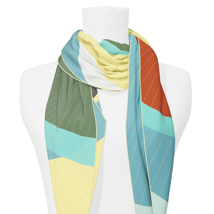 "Les ombrelles" giant arrow 200 scarf
