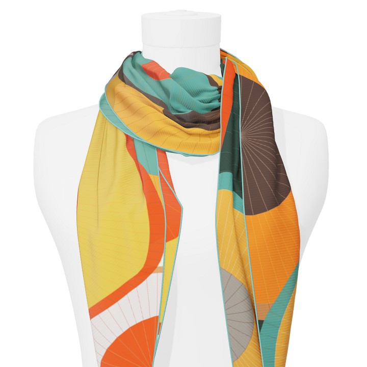 "Les ombrelles" giant arrow 200 scarf