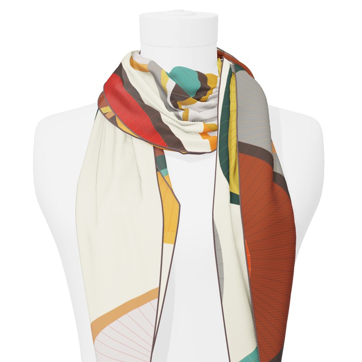 "Les ombrelles" giant arrow 200 scarf