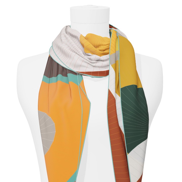 "Les ombrelles" giant arrow 200 scarf